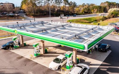 Elevate Your Business Appeal with a Contemporary Fuel Station Canopy